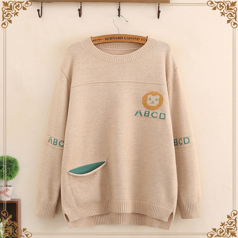 Autumn Artistry O Neck Sweater