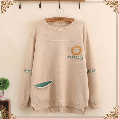 Autumn Artistry O Neck Sweater