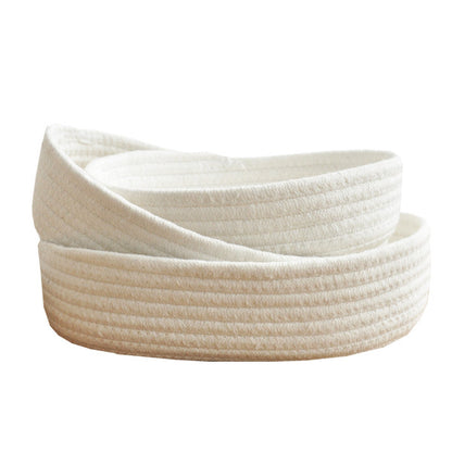 Minimalist Aesthetic: Eco-Friendly Woven Cotton Rope Storage Baskets