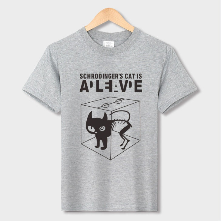 Womens Schrodingers Cat Is Alive Dead T-Shirt