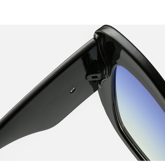 Womens Leopard Frame Oversized Cat Eye Glasses