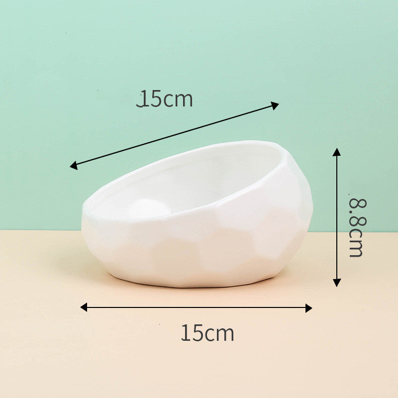 Cat Non Slip Ceramic Bowl Feeder Pet Supplies
