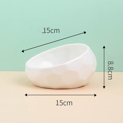 Cat Non Slip Ceramic Bowl Feeder Pet Supplies