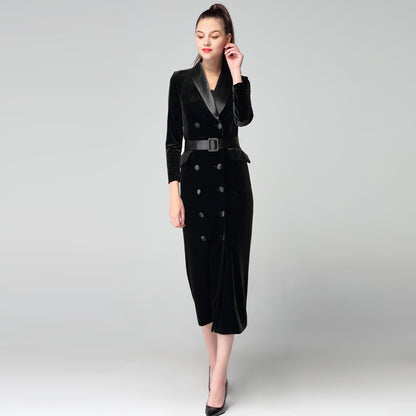 Women European Style Ankle Length Windbreaker Trench Coats