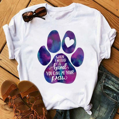 Women Peace Love Dogs T-Shirts
