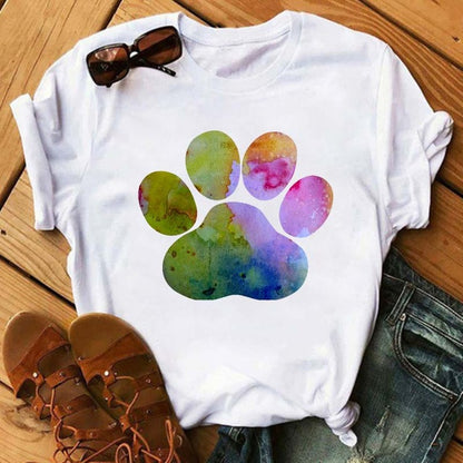 Women Peace Love Dogs T-Shirts