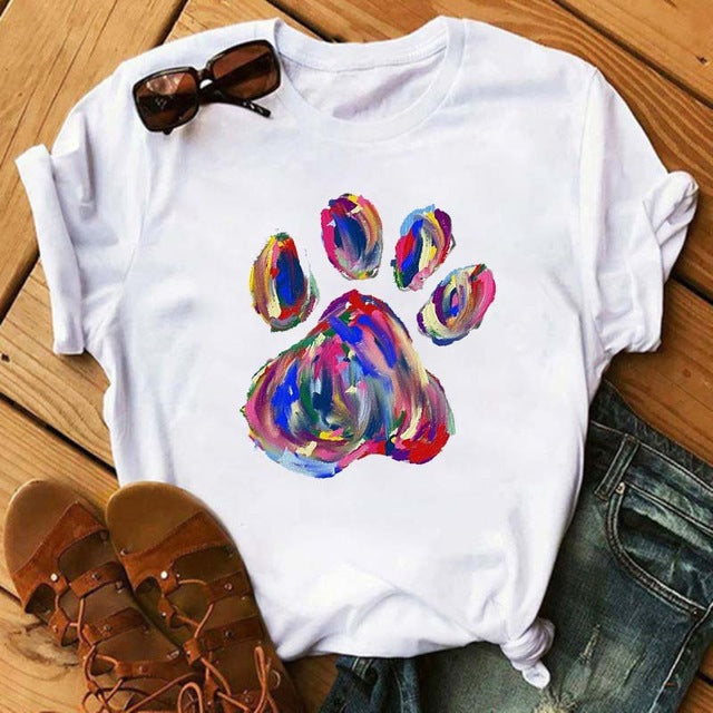 Women Peace Love Dogs T-Shirts