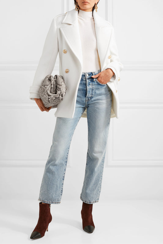 Double Breasted Office Elegance Coat