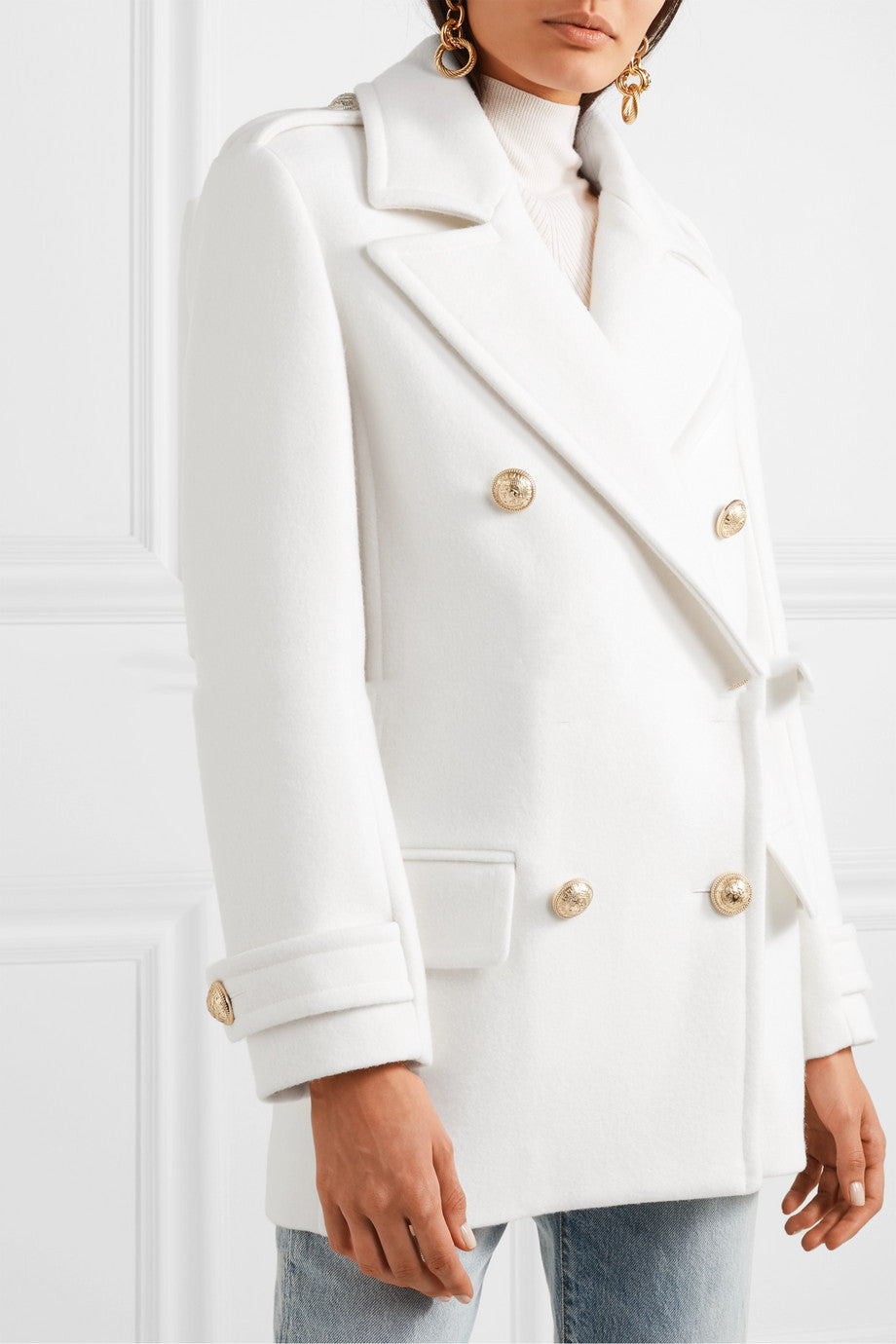 Double Breasted Office Elegance Coat