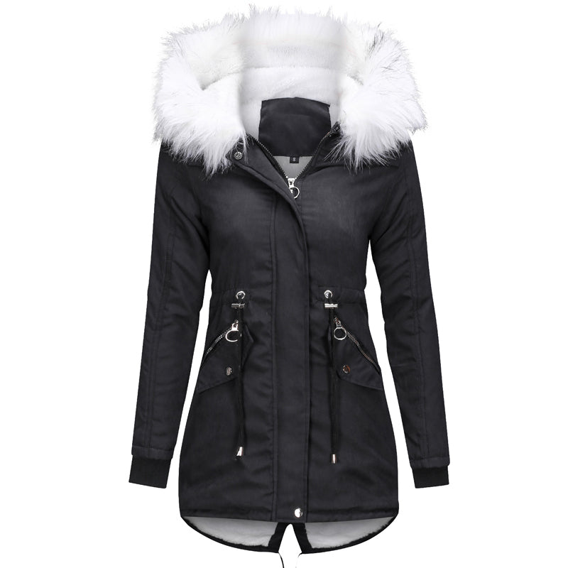 Womens High Waist Woollen Coats