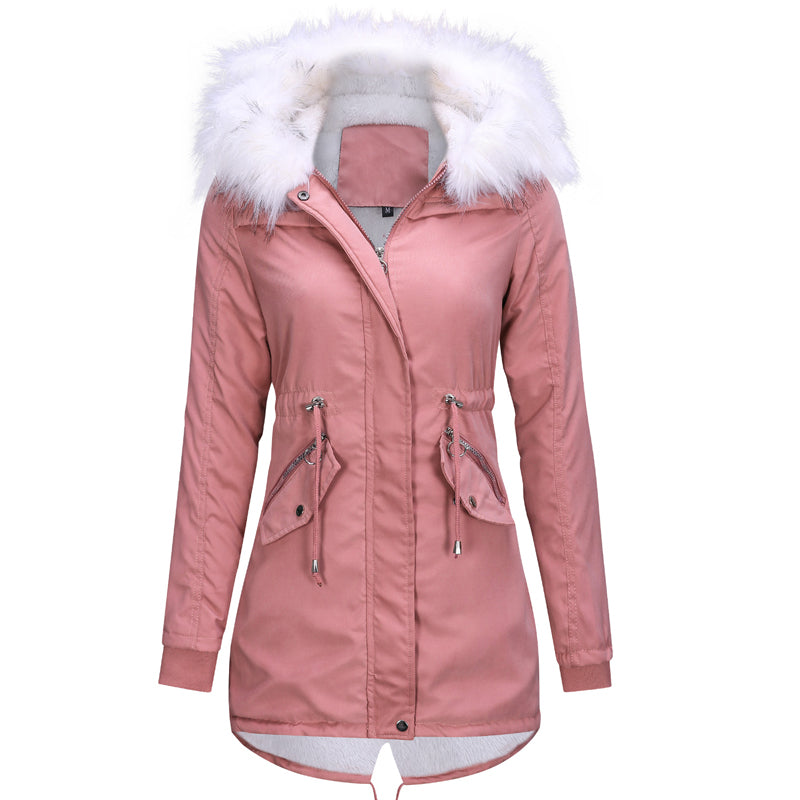 Womens High Waist Woollen Coats