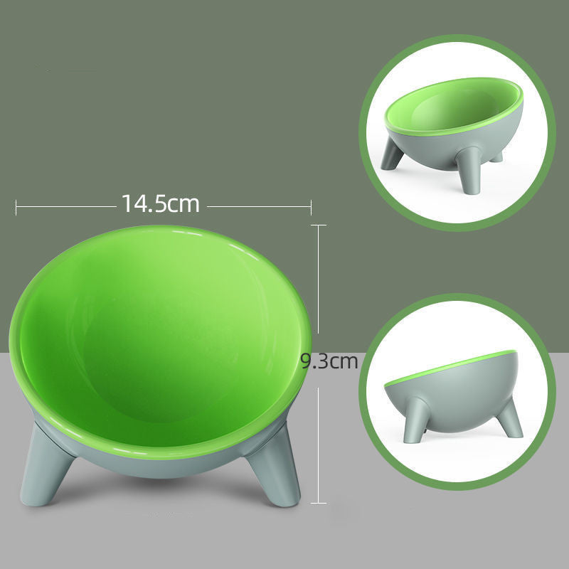 Transparent Non Slip Cat Bowls Feeder