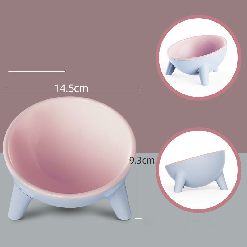 Transparent Non Slip Cat Bowls Feeder