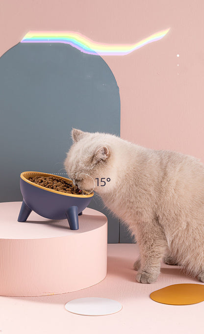 Transparent Non Slip Cat Bowls Feeder