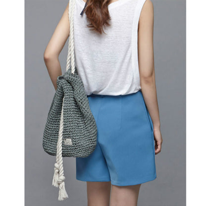 Beachbreeze Drawstring Weave Tote Bag