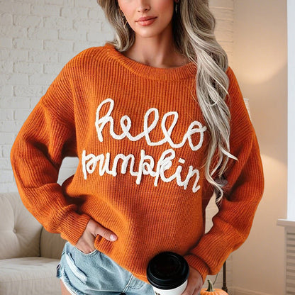 Autumn Comfort Lettered Sweater