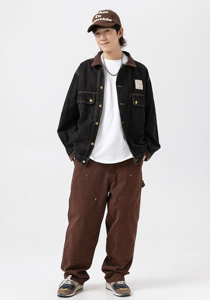 Flap Pocket Button Up Denim Jackets For Women