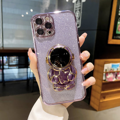 Astronaut Space Fighter Silicone iPhone 14 13 12 Phone Case