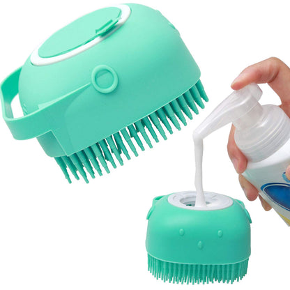 Dog Cat Internal Shampoo Box Bathroom Silicone Massage Comb