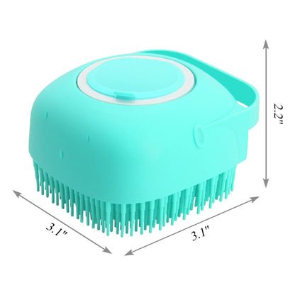Dog Cat Internal Shampoo Box Bathroom Silicone Massage Comb