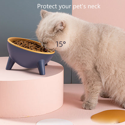 Transparent Non Slip Cat Bowls Feeder