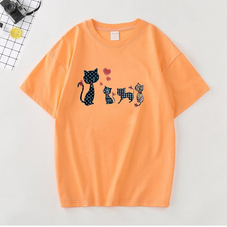 Rebellious Cat Owner Women Cotton T-Shirts