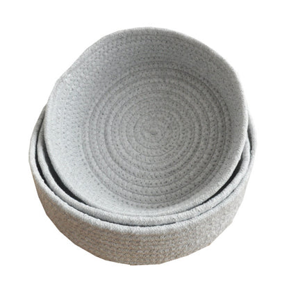 Minimalist Aesthetic: Eco-Friendly Woven Cotton Rope Storage Baskets