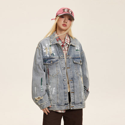 Womens Fashion Washed Denim Jackets