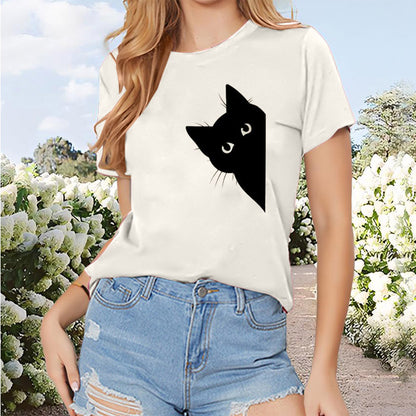 Womens Sport Cat Cool Summer T-Shirts