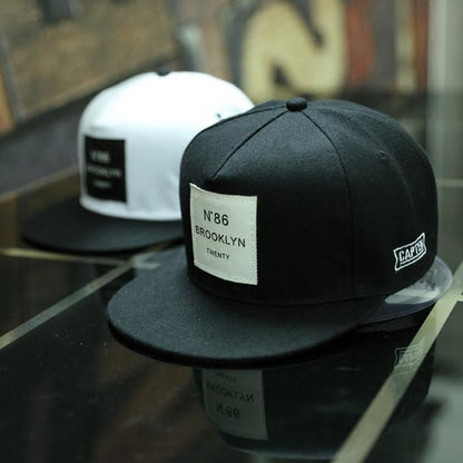 Elegant Brooklyn Barber Shop Theme Black Unisex Snapback Hat