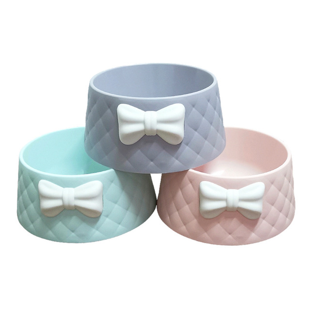 Cats 2 Pieces Front Ribbon Decor Sweety Bowl
