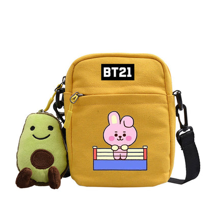 Cartoon Printed Messenger Bag For Outdoor Adventures