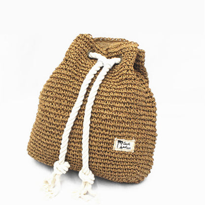 Beachbreeze Drawstring Weave Tote Bag
