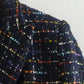 Vintage Notched Collar Colorful Plaid Blazer Jackets