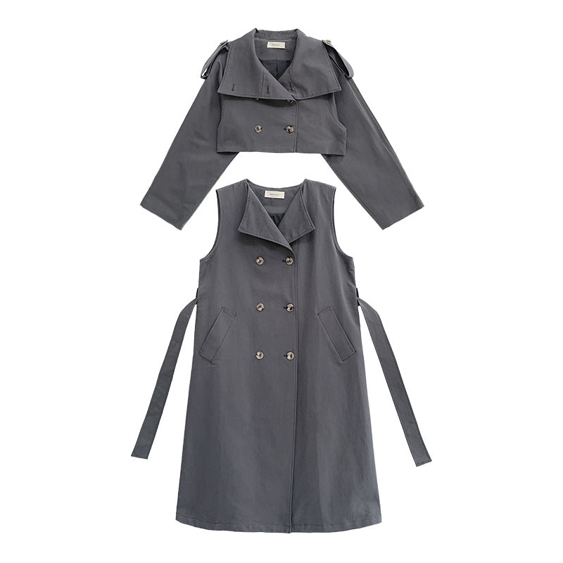 Womens New Style Windbreaker Woolen Outwear Coat