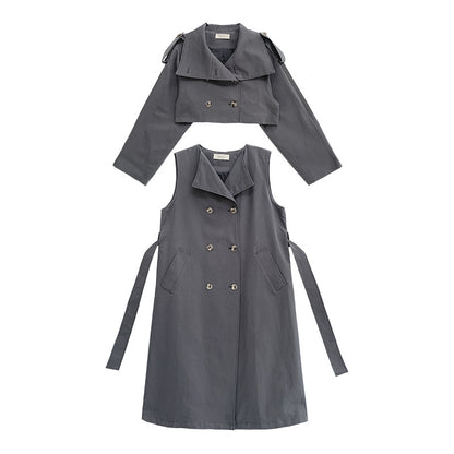 Womens New Style Windbreaker Woolen Outwear Coat