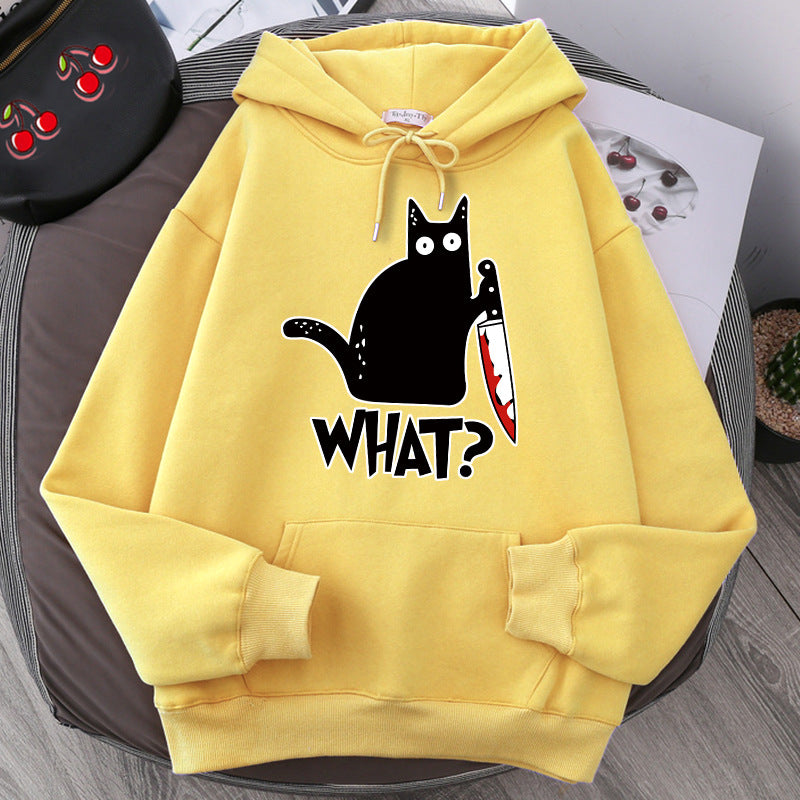 Women Angry Kittens Cat Hoodies