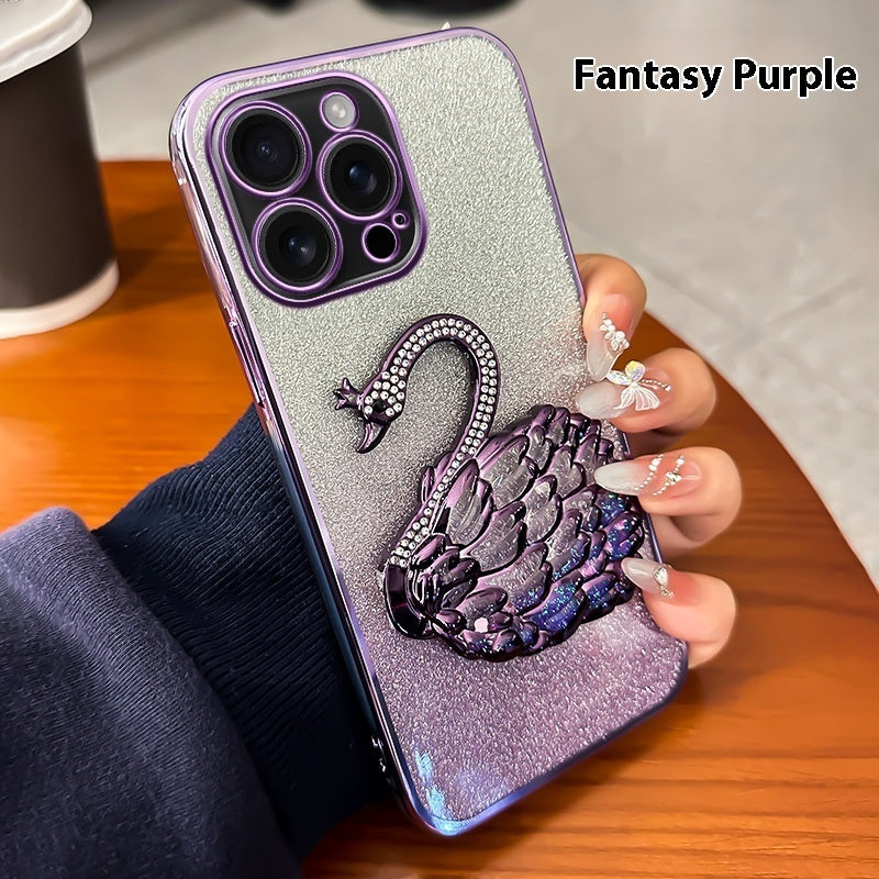 Gradient Swan Sparkle Case