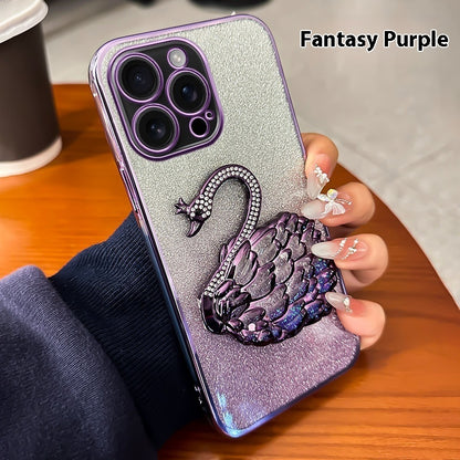 Gradient Swan Sparkle Case