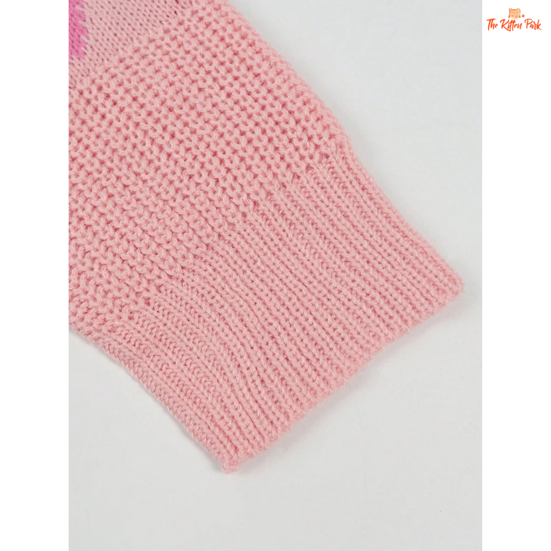 2026 Autumn Winter Women’s Woolen Knitted Top, round neck love heart sweater, slim fit, warm knit for seasonal fashion.