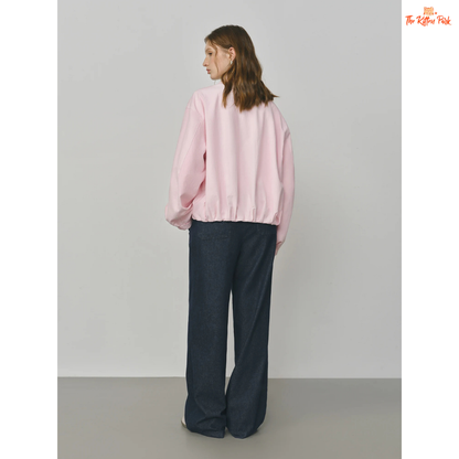 2026 French Barn-Style Short Jacket – Women’s Oversize Workwear Coat