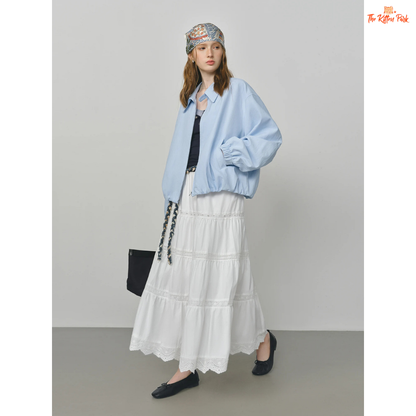 2026 French Barn-Style Short Jacket – Women’s Oversize Workwear Coat