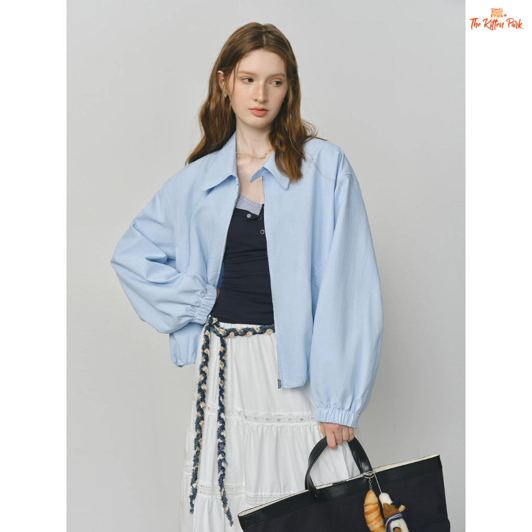 2026 French Barn-Style Short Jacket – Women’s Oversize Workwear Coat