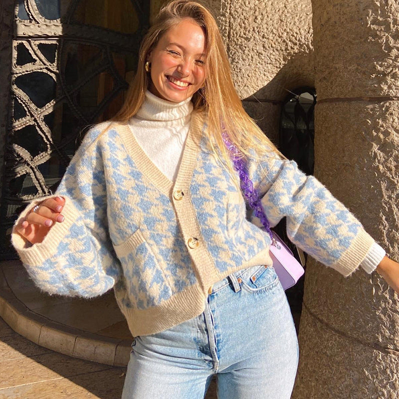 3 Button Down V Neck Womens Casual Soft Cardigans