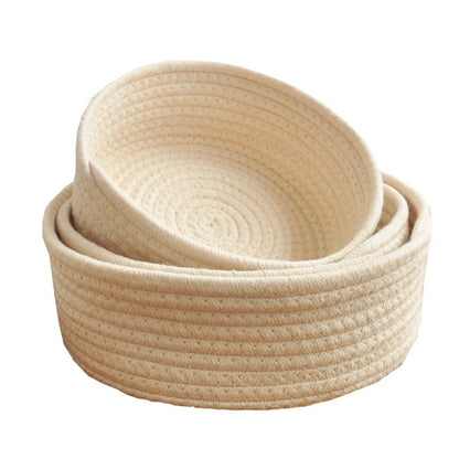 Minimalist Aesthetic: Eco-Friendly Woven Cotton Rope Storage Baskets
