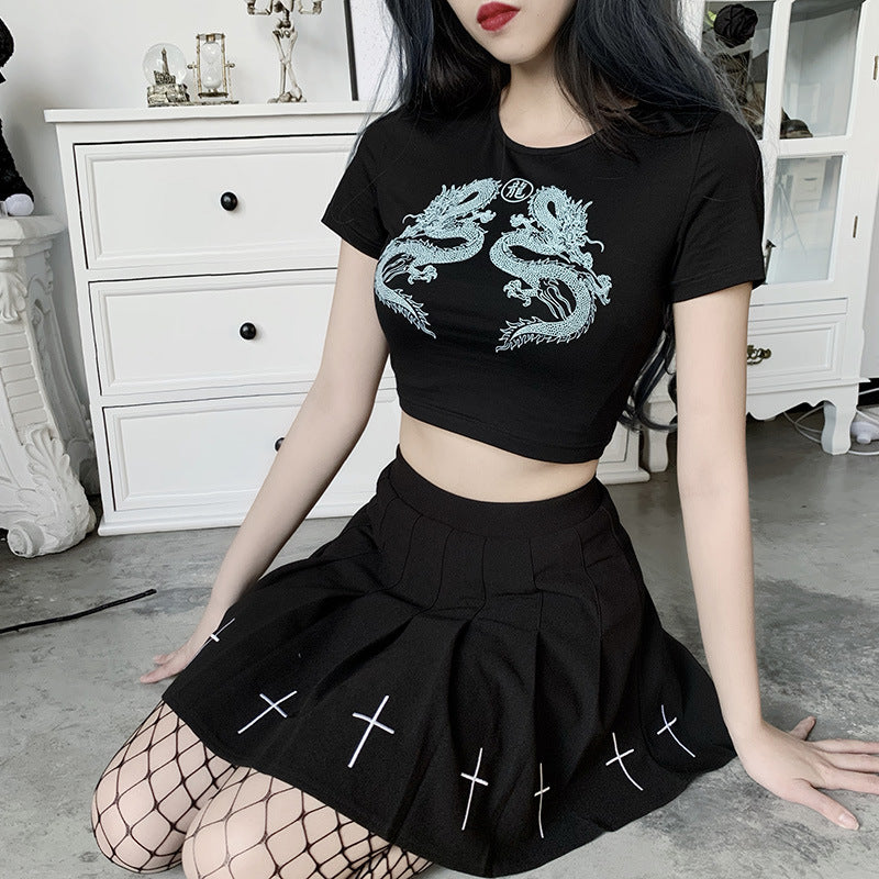 Womens Punk Style Dragon T Shirts