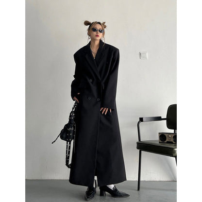 Womens Korean Style Lond Windproof Trench Coat