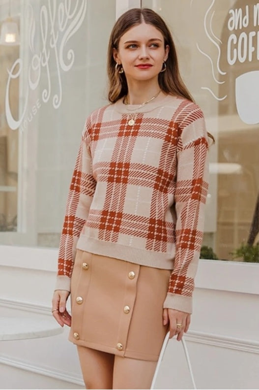 Seasonal Colorful Contrast Harmony Sweater