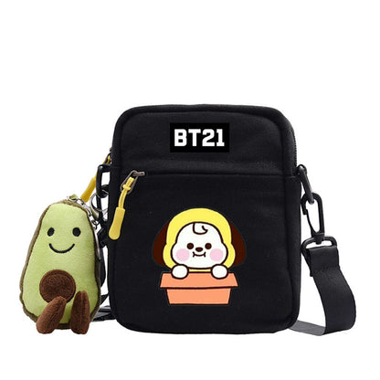 Cartoon Printed Messenger Bag For Outdoor Adventures