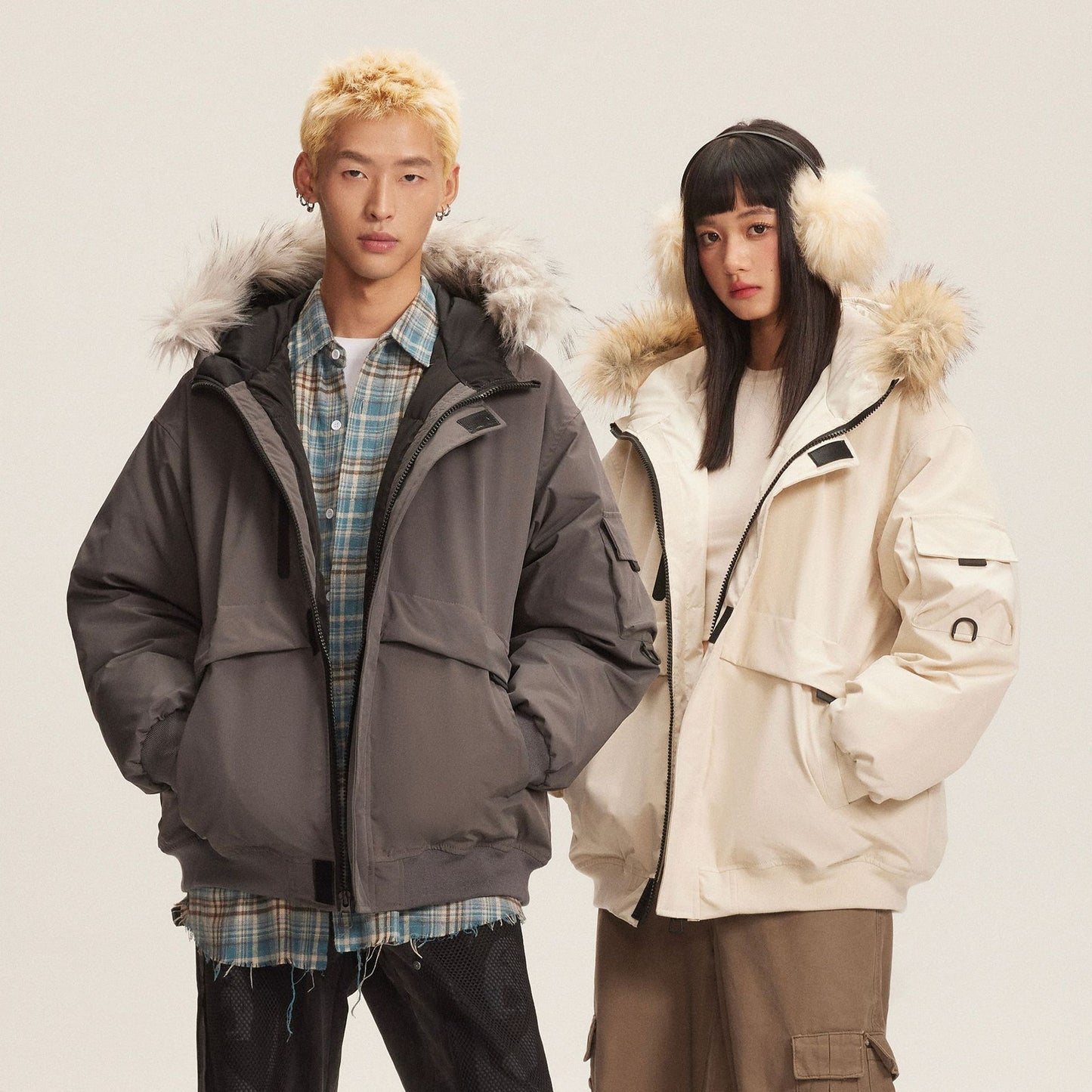 Cotton Padded Hooded Parka